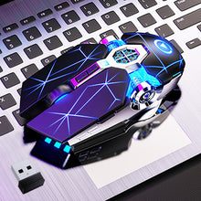 Load image into Gallery viewer, Wireless Mouse Rechargeable Silent Mouse 2.4GHz USB Optical Ergonomic Mice LED Backlight Game Gaming Mouse For PC Laptop Gamer
