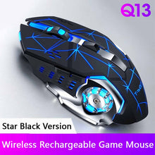 Load image into Gallery viewer, Wireless Mouse Rechargeable Silent Mouse 2.4GHz USB Optical Ergonomic Mice LED Backlight Game Gaming Mouse For PC Laptop Gamer
