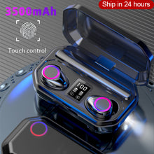Load image into Gallery viewer, 3500mAh Bluetooth Earphones Wireless Headphones Touch Control LED With Microphone Sport Waterproof Headsets Earbuds Earphone
