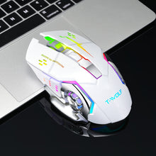 Load image into Gallery viewer, T-WOLF Q13 Rechargeable Wireless Mouse Silent Ergonomic Gaming Mice 6 Keys RGB Backlight 2400 DPI for Laptop Computer Pro Gamer
