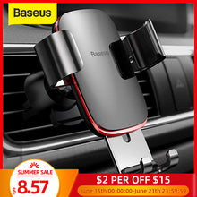 Load image into Gallery viewer, Baseus Air Outlet Phone Holder In Car Auto-locked Gravity Car Holder Universal Phone Holder Stand Mount For iPhone 11 Pro X Xs 7
