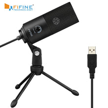 Load image into Gallery viewer, Fifine Metal USB Condenser Recording Microphone For Laptop.используйте этот промокод магазинаFIFINE300,Получите скидку300руб.
